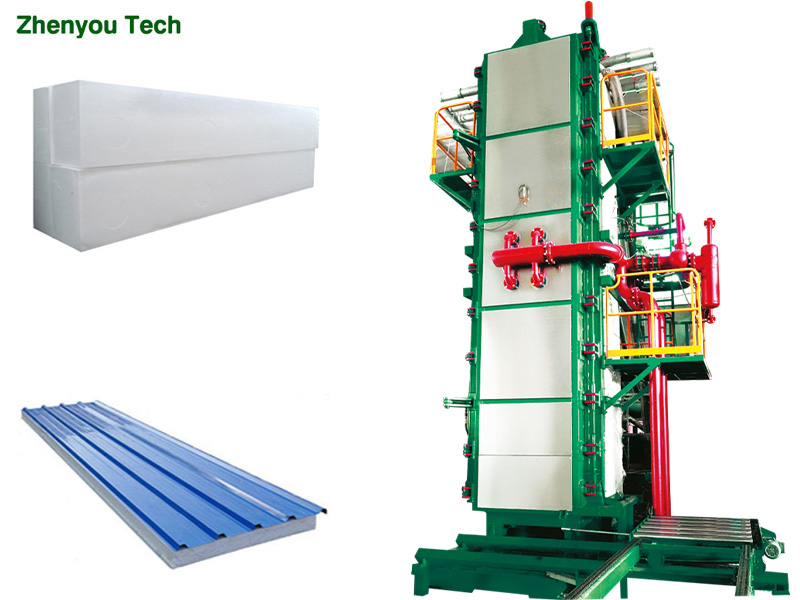 Green Vertical EPS Foam Block Machine